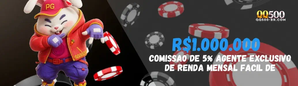 Banner de promoções QQ500 cassino com bônus exclusivos