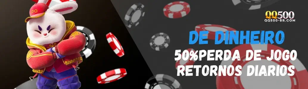 Banner de promoções QQ500 cassino com bônus exclusivos