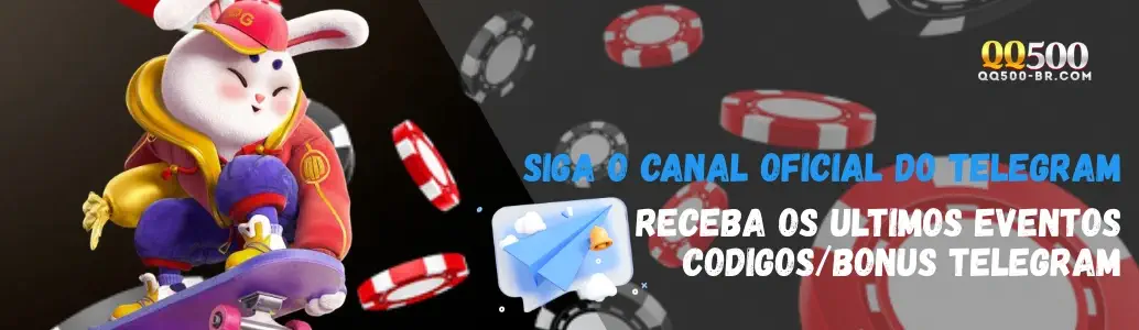 Banner de promoções QQ500 cassino com bônus exclusivos
