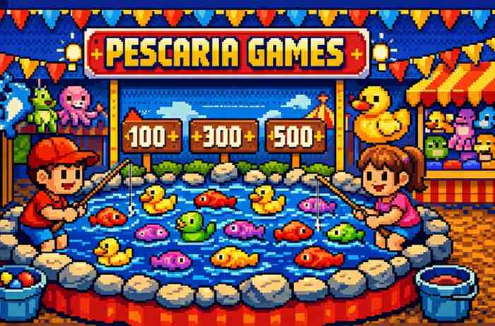 Pescaria QQ500 jogo aquático com peixes animados e ação dinâmica